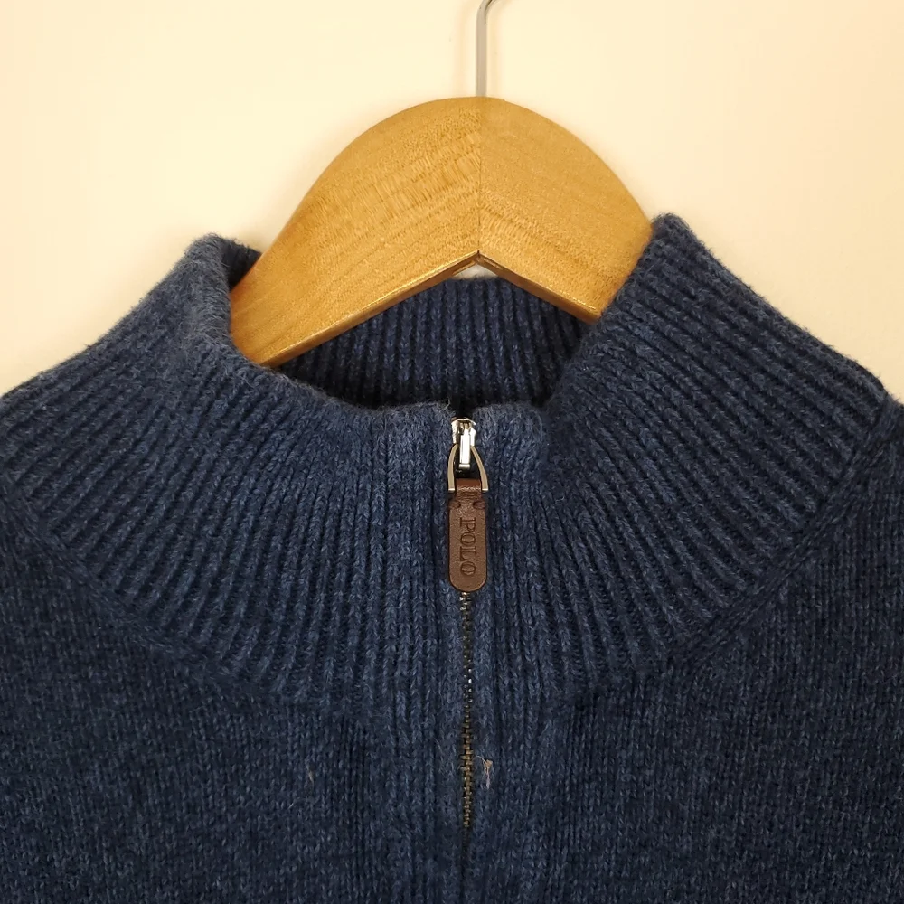 Polo Ralph Lauren Navy 1/4 Zip Pullover Sweater
